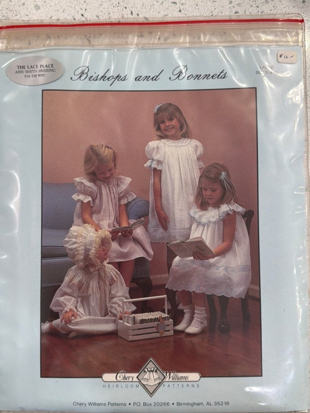 Bishops & Bonnets Sewing Pattern For Girls Dresses & Bonnets By Chery Williams H